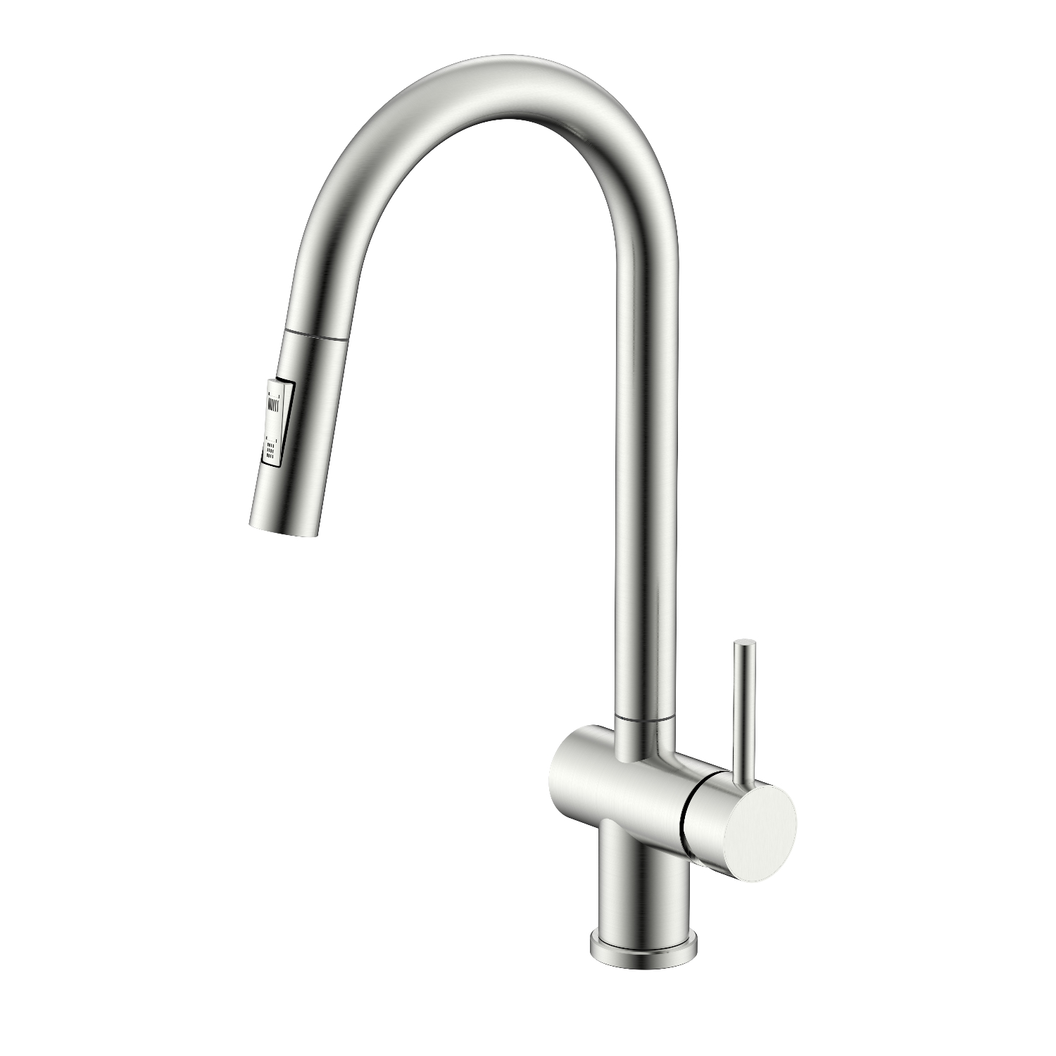 Смеситель для кухни с выдвижным изливом Splenka S204.49.05, сатин