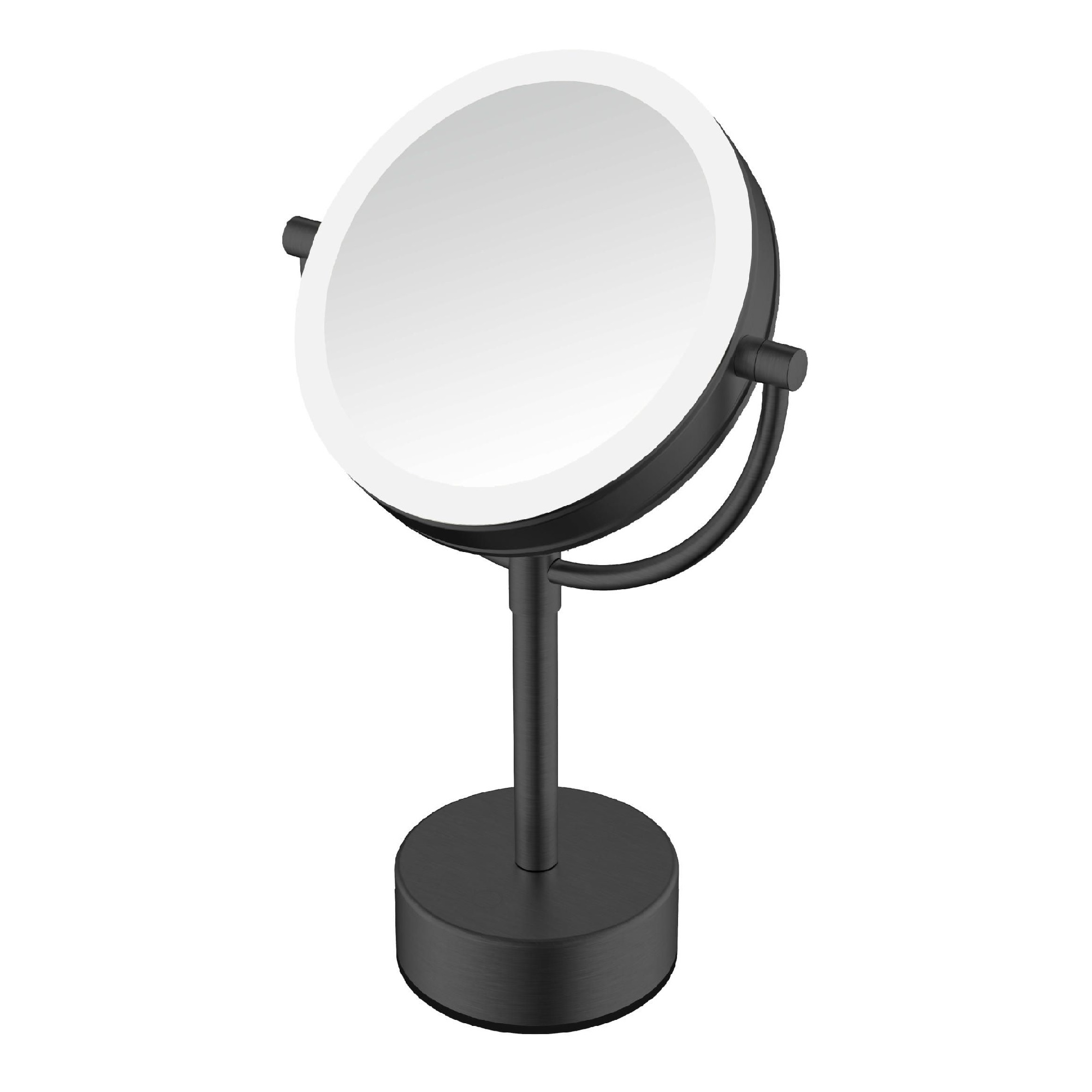 Зеркало косметическое с подсветкой JAVA S-M221H, черный