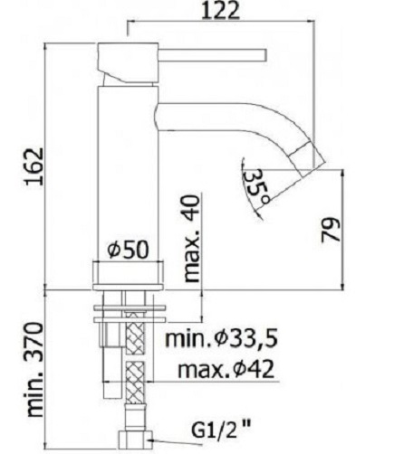 Смеситель для раковины Paffoni LIGHT LIG071CR Хром