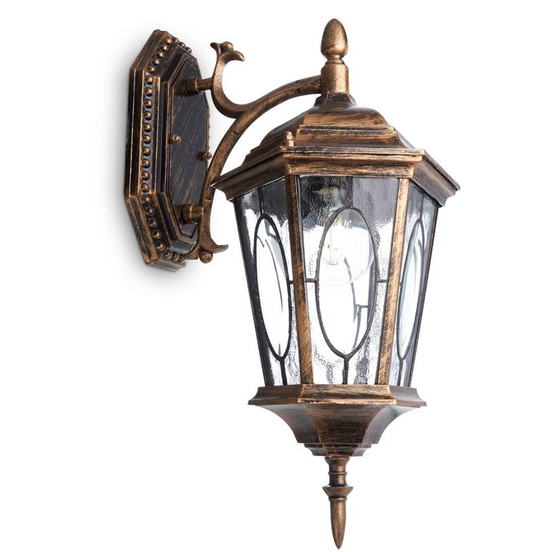 Светильник садово-парковый 60Вт 230В E27 черн. зол. PL161 FERON 11328