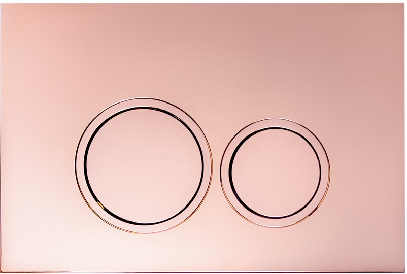 Кнопка CR05RG смыва для инсталляций Ceruttispa (розовое золото, глянцевая)