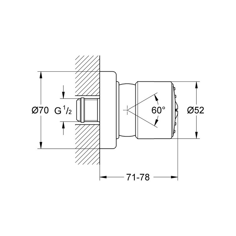 Боковой душ Grohe Relexa Plus 28198000