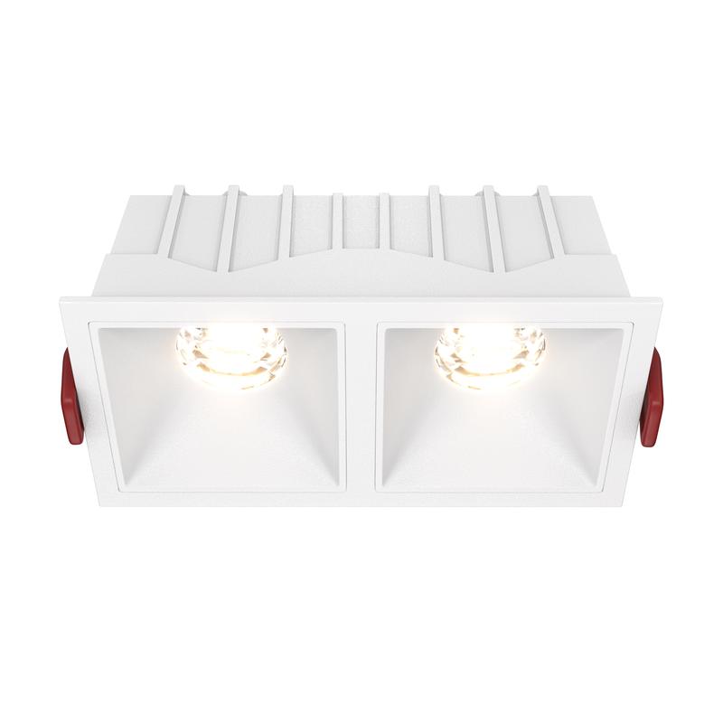 Светильник Alfa LED 2х10Вт 3000К 36град. встраив. Maytoni DL043-02-10W3K-SQ-W