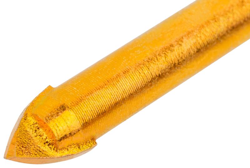 Сверло универсальное по кафелю стеклу керамограниту бетону кирпичу 5х70мм шестигранный U-хвостовик под биту КУРС 35183