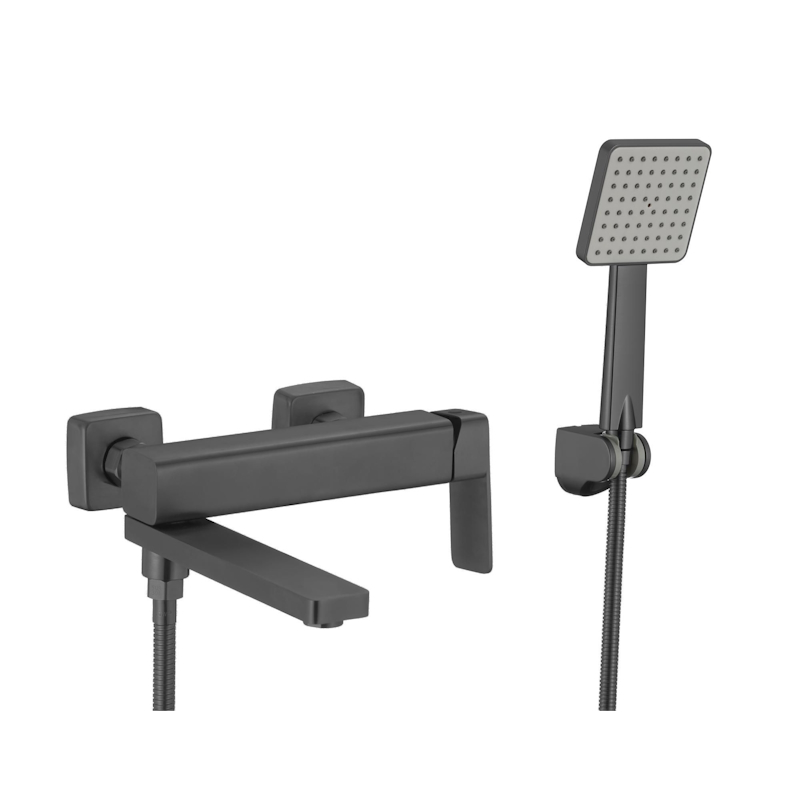 Смеситель для ванны Fmark FS8724-22Q, графит