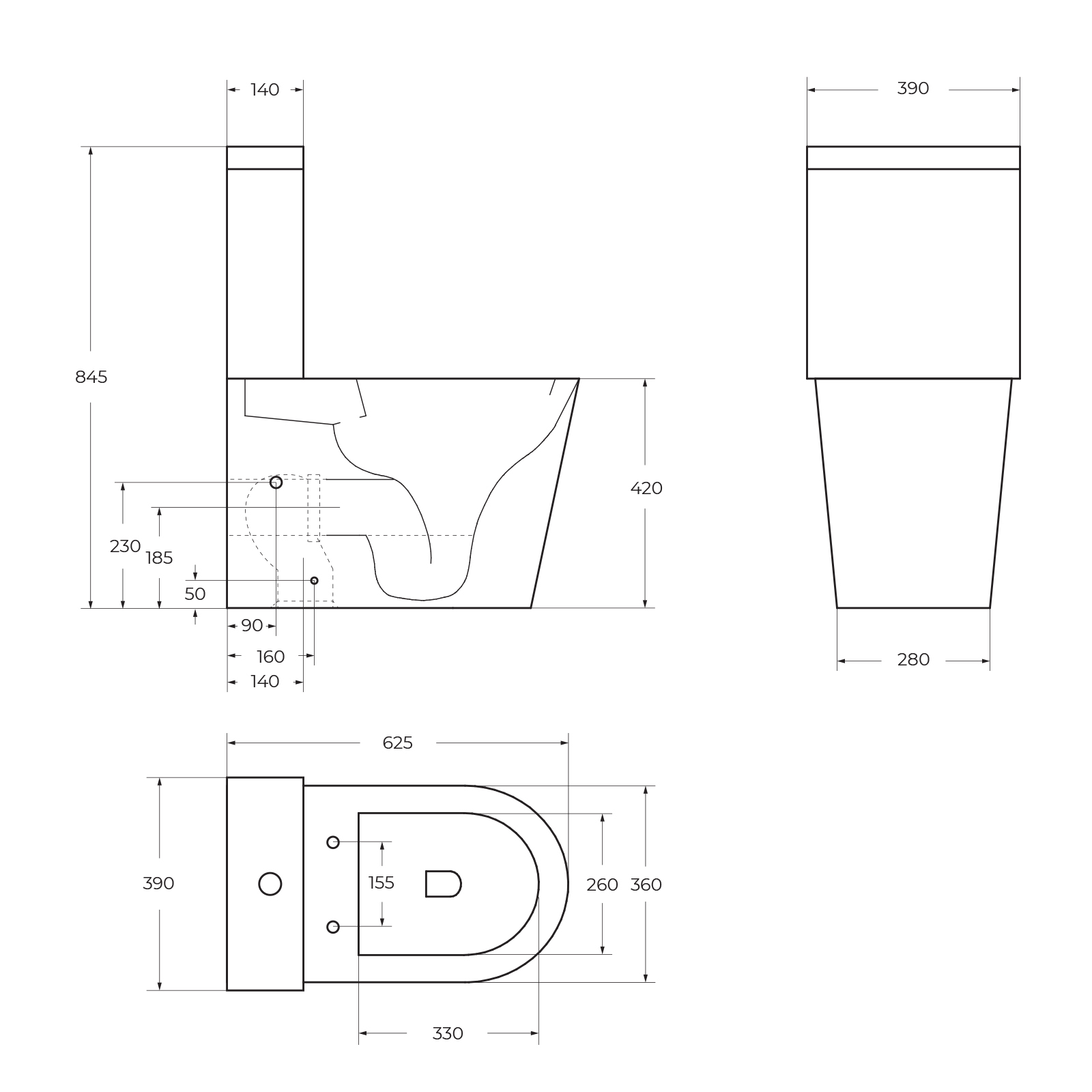 Унитаз-компакт безободковый BelBagno FLAY-R BB2149CPR/BB870SC