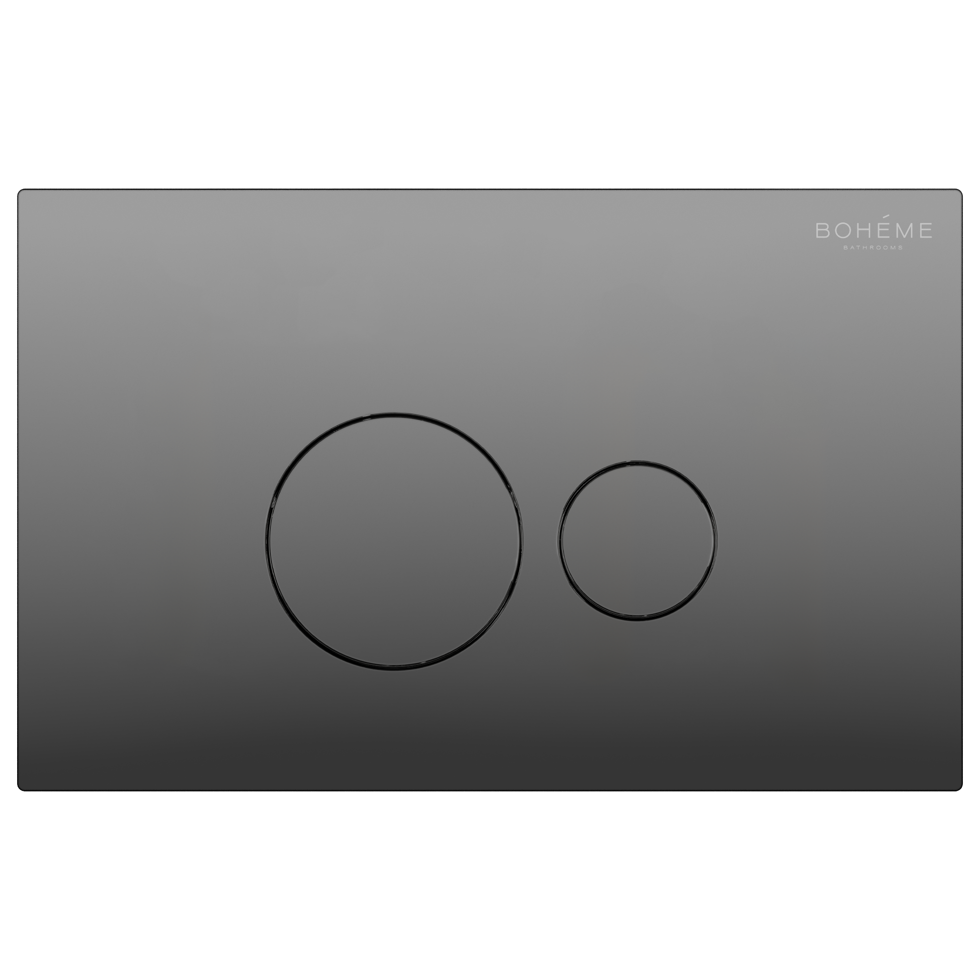 Кнопка для инсталляции Boheme, пластик Shine Gun Metal