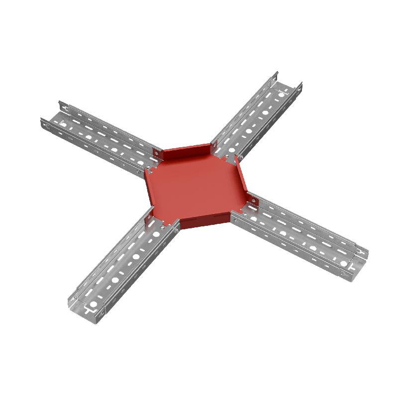 Ответвитель для лотка Х-образ. 100х50 сталь 0.8мм "ПЛЮС" XDplus50-100 КМ PL0602