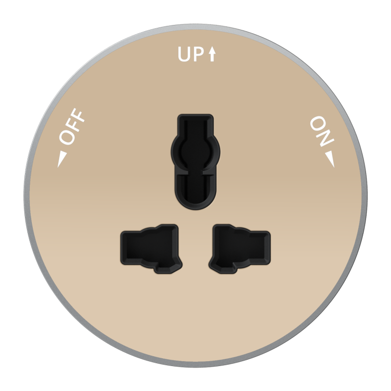Розетка MultiTrack 13А 250В универс. круглая тип MTK13 песочн. SE MTK13002P