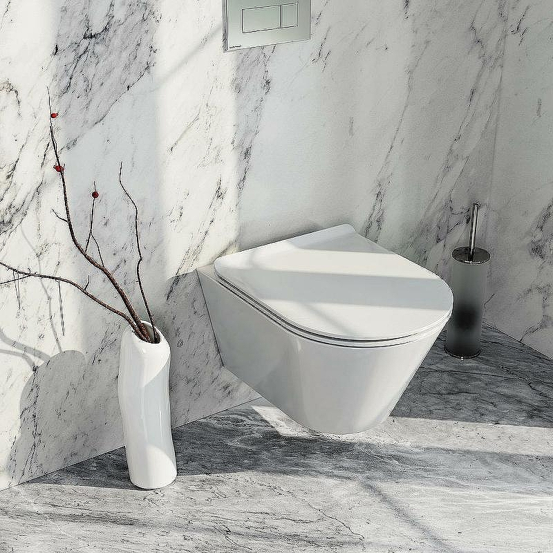 Унитаз Kerama Marazzi Plaza Modern PLMR.wc.02 подвесной белый глянцевый без сиденья