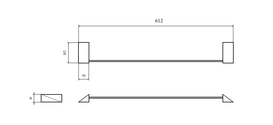 Держатель для полотенца NEW VENTURO хром