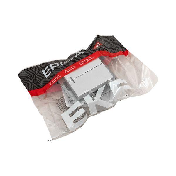 Выключатель 2-кл. СП Эпика с подсветкой механизм алюм. EKF UP1-SWA-24