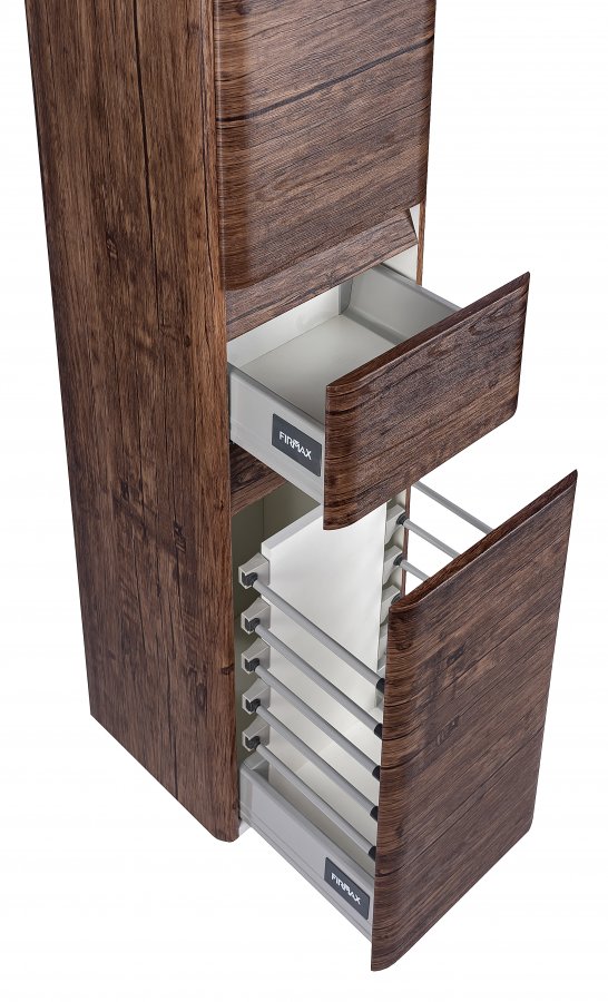 Колонна универсальная "Атлантика 35 L" с корзиной, Люкс старое дерево, PLUS