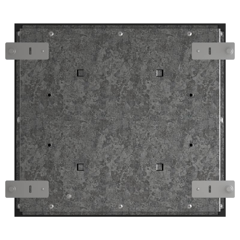 Люк MultiDesk MDK10 на 12мод. IP40 с монтажной коробкой для бетонных полов SE MDK10212