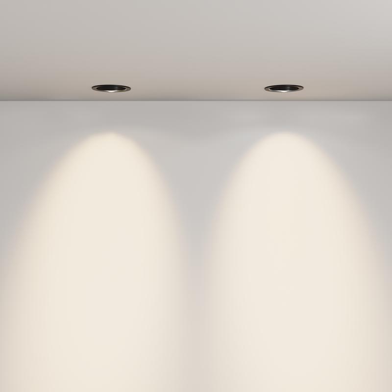 Светильник Lens 12Вт 3000К 70град. встраив. Maytoni DL105-12W3K-B