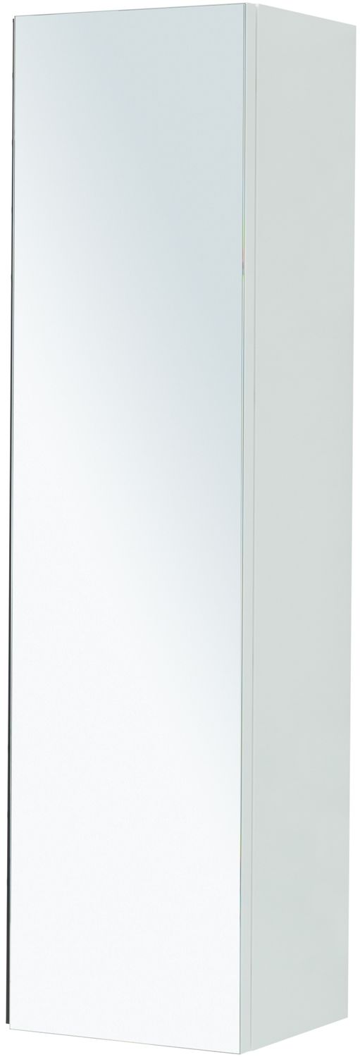 Шкаф-пенал для ванной De Aqua Ариетта New 40 R с зеркалом белый матовый