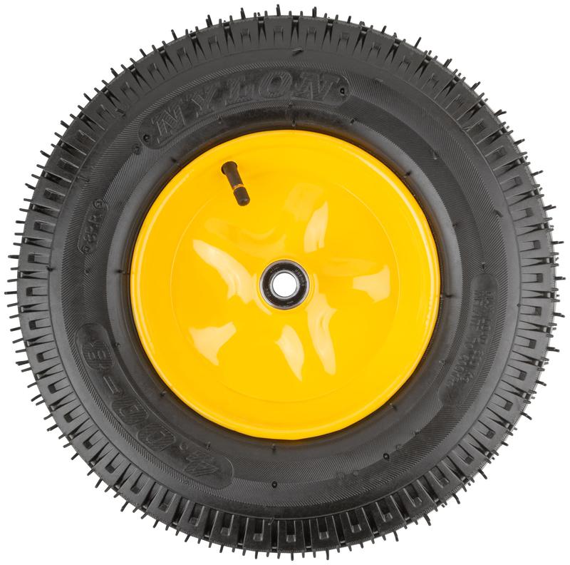 Колесо запасное 8 слойная шина 390х90х220мм для тачек 77609; 77612; 77627 (4.80дюйм/4.00дюйм-8дюйм) (посадка ширина 90мм диаметр 16мм ) FIT 77571