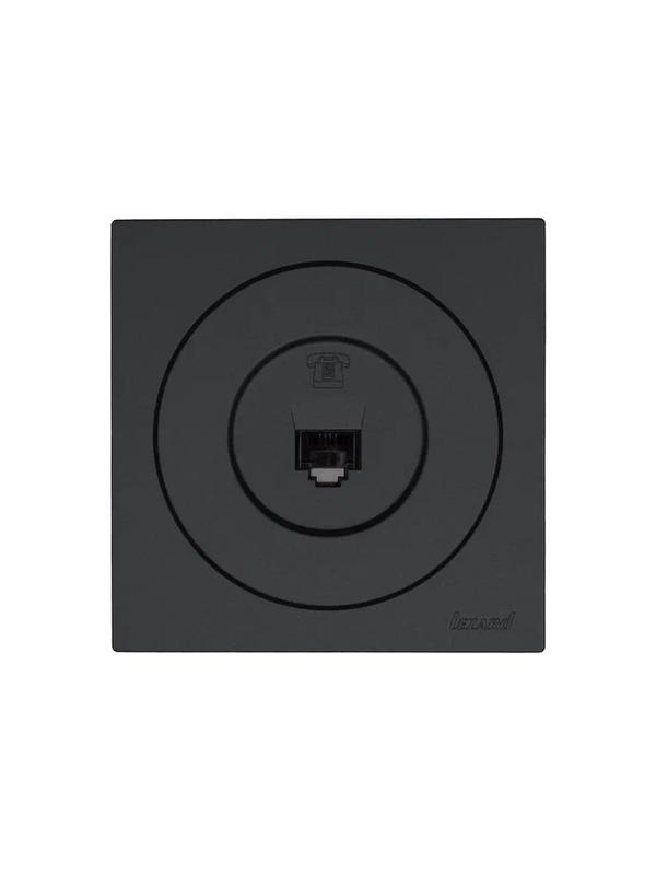 Розетка телефонная СП OSEN RJ11 евро механизм черн. бархат LEZARD 743-4288-137