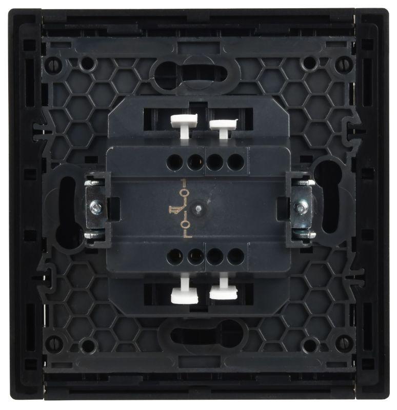 Выключатель 1-кл. FORTE&PIANO 10А FP310 с самовозвратом сер. IEK FP-V14-0-10-1-K03