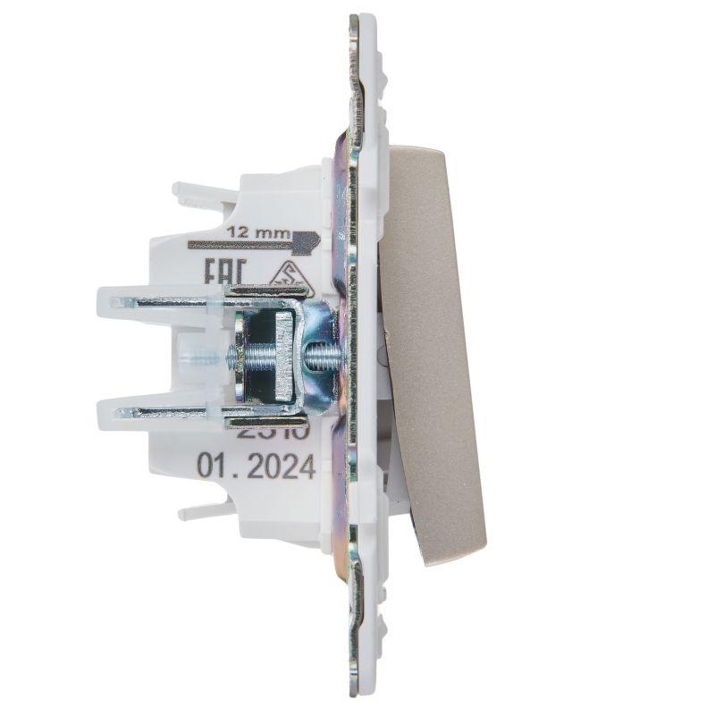 Выключатель перекрестный 1-кл. SKANDY 10А SK-V03Sh шампань IEK SK-V13-0-10-K37