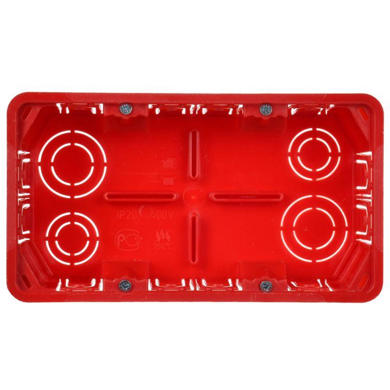 Коробка распаячная СП 172х96х45 КМ41026 для полых стен (с саморезами пластиковые лапки с крышкой) IEK UKG11-172-096-045-P