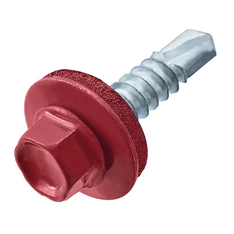 Саморез кровельный 4.8х51 RAL 3011 корич./красн. (коробка) (уп.40шт) СТРОЙМЕТИЗ 2080054