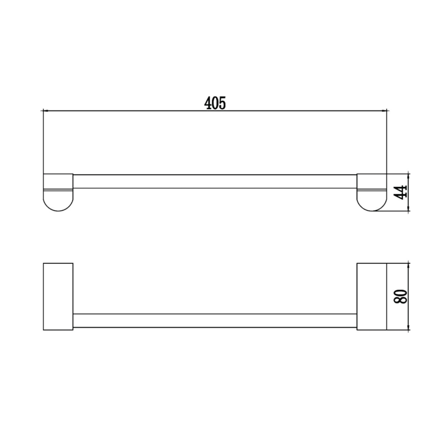 Полотенцедержатель Savol S-407324, хром