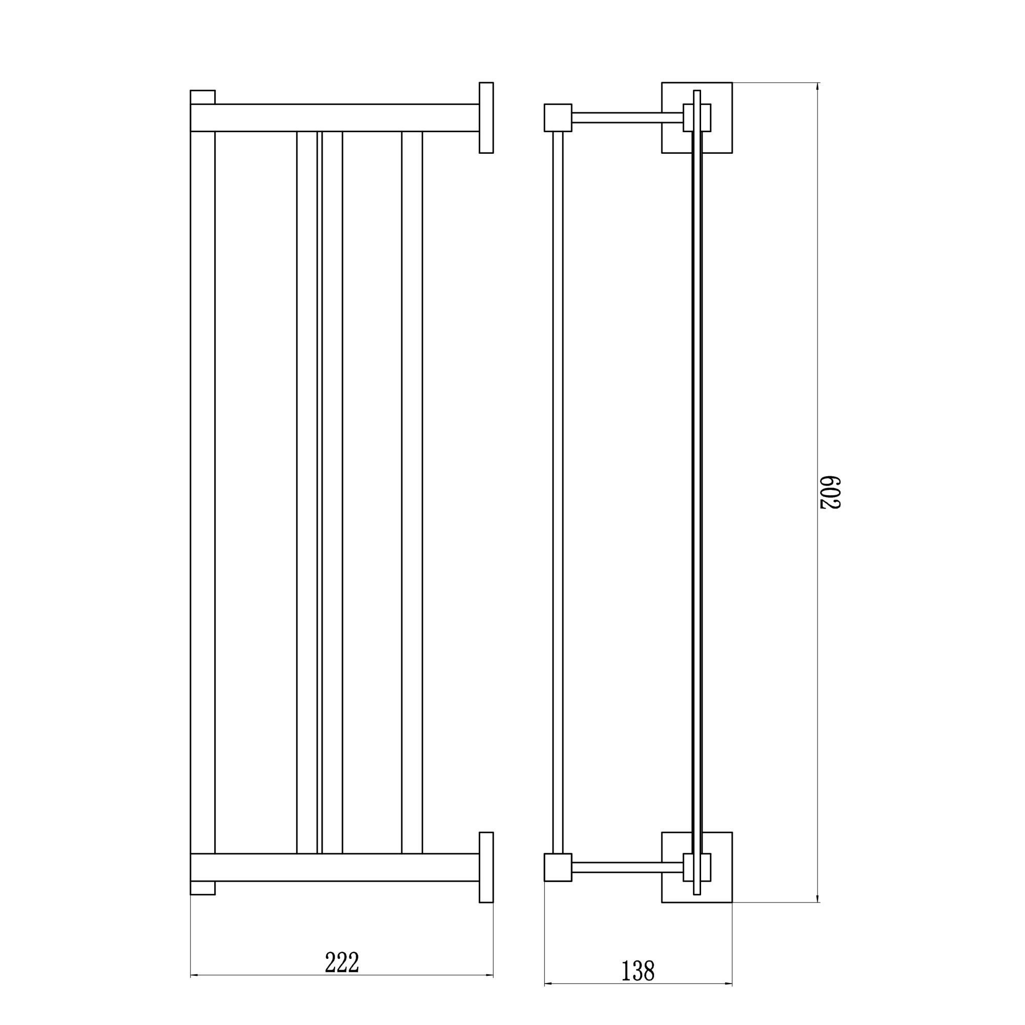 Полка для полотенец Savol S-06544A, хром
