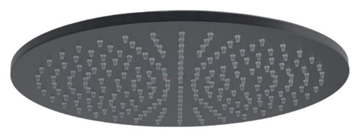 Верхний душ d.225 мод. MASTER, антикальций, кругл.черный матовый