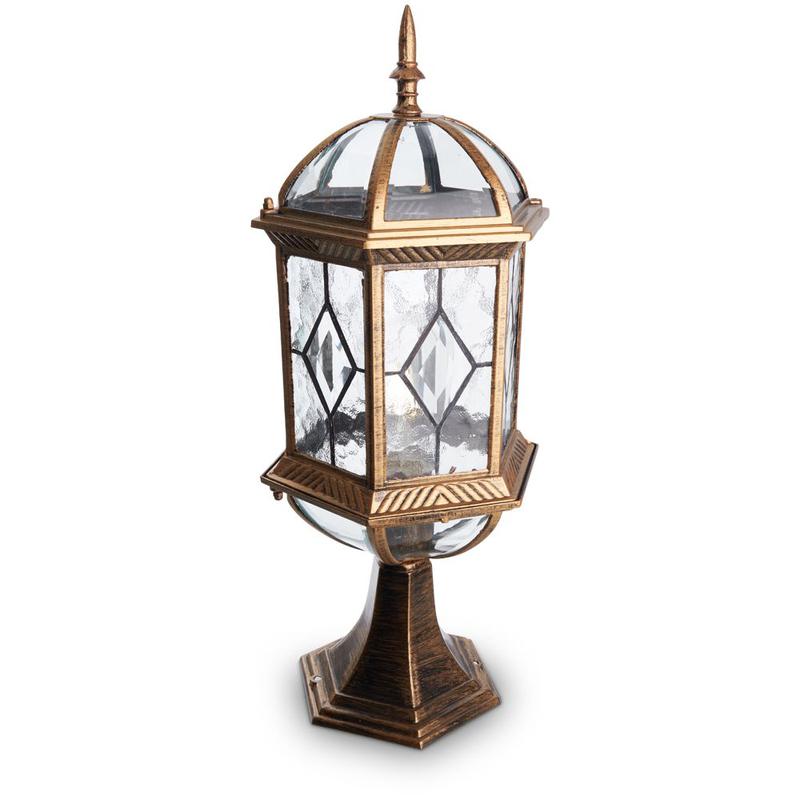 Светильник садово-парковый 60Вт 230В E27 черн. зол. PL171 FERON 11339