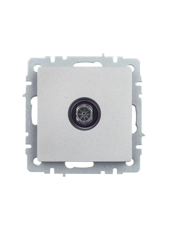 Розетка телевизионная оконечная TV СП Brite РТВ11-0-БрА механизм алюм. IEK BR-A10-O-K47