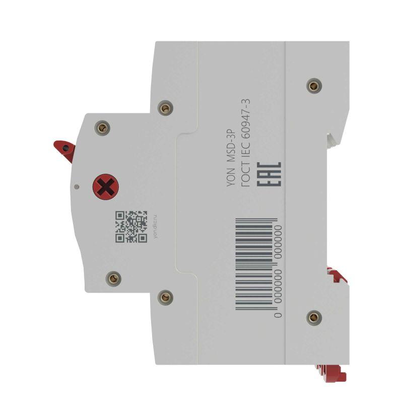 Выключатель нагрузки модульный 3п 80А MSD YON MSD-3P80