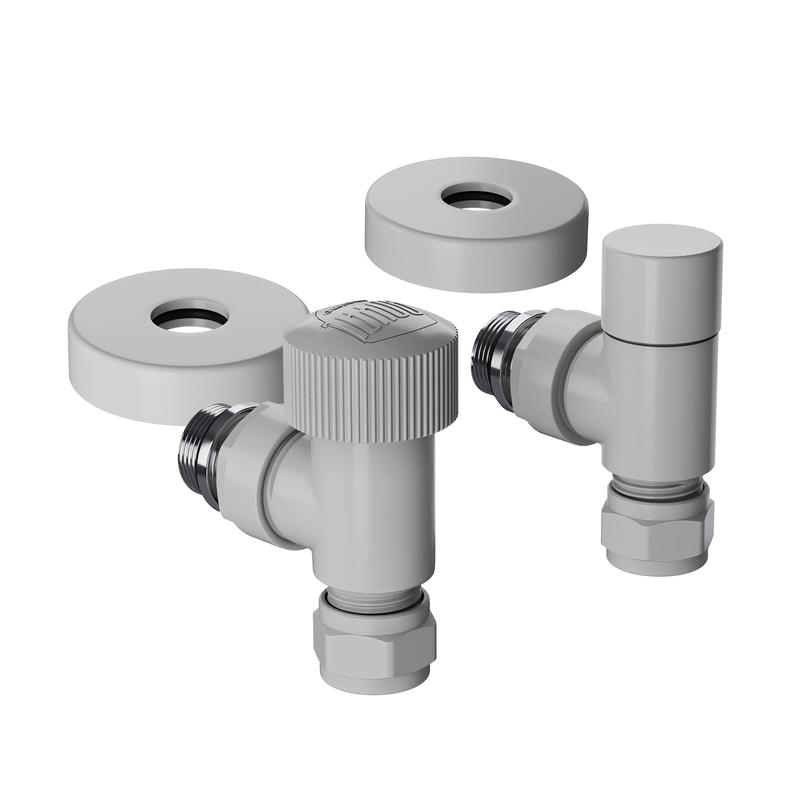 Набор термостатический угловой Design Pro 15мм М30х1.5 бел. Royal Thermo НС-1646648