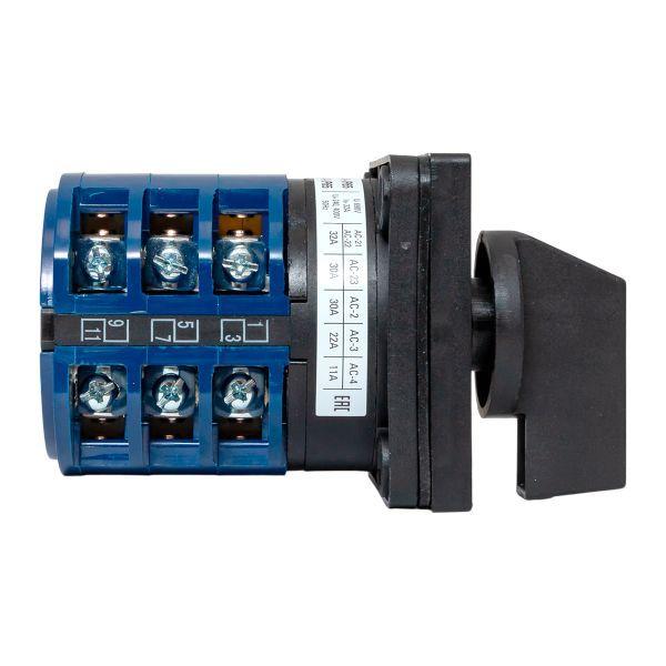 Переключатель кулачковый ПК-1-23 3п 32А "1-0-2" IP65 EKF pk-1-23-32-65