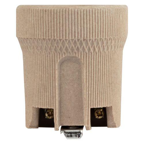 Патрон E27 с держателем керамика бел. Эра Б0069217