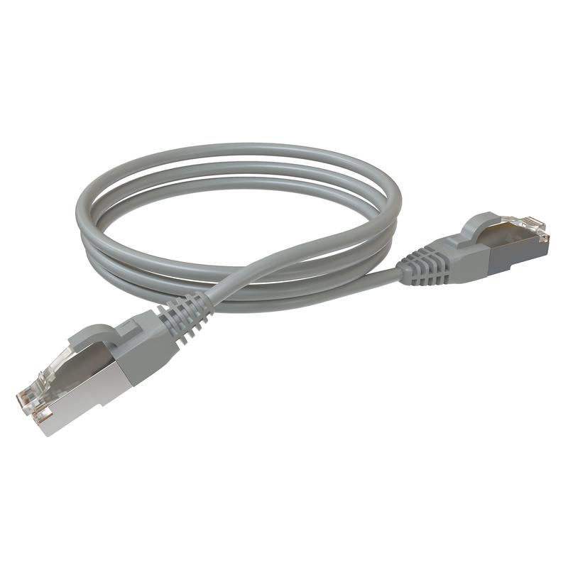 Патч-корд F/UTP кат.5E 2хRJ45 экранир. LSZH 2м сер. SYSMATRIX PC 4545.5ES26.2LSZHGY