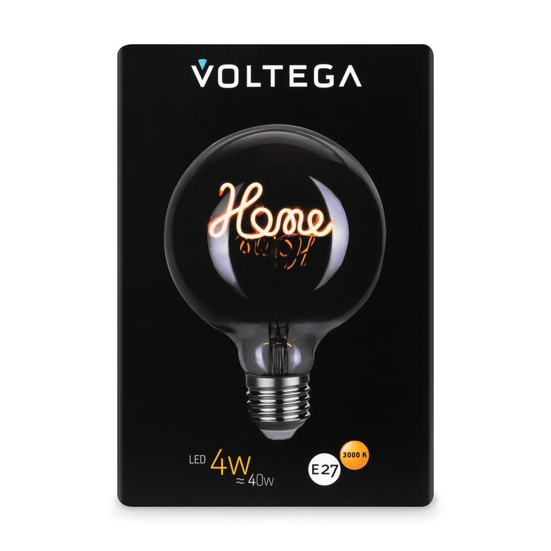 Лампа светодиодная филаментная Loft 271 G125 4Вт 3000К E27 Voltega 8525
