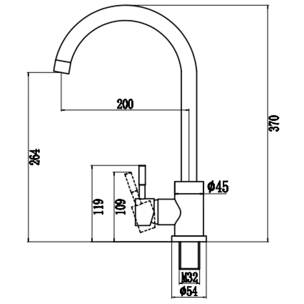 Смеситель для кухни Savol S-SUS3002Y, бежевый