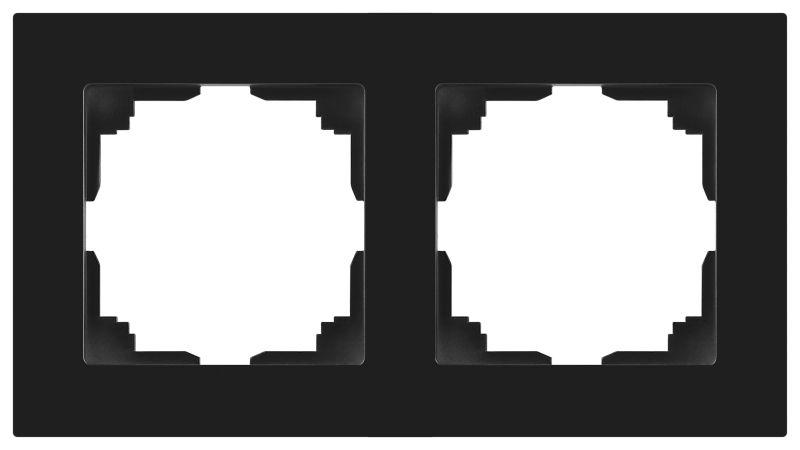 Рамка 2-м СП Accent 6-502-05 антрацит Intro Б0063760