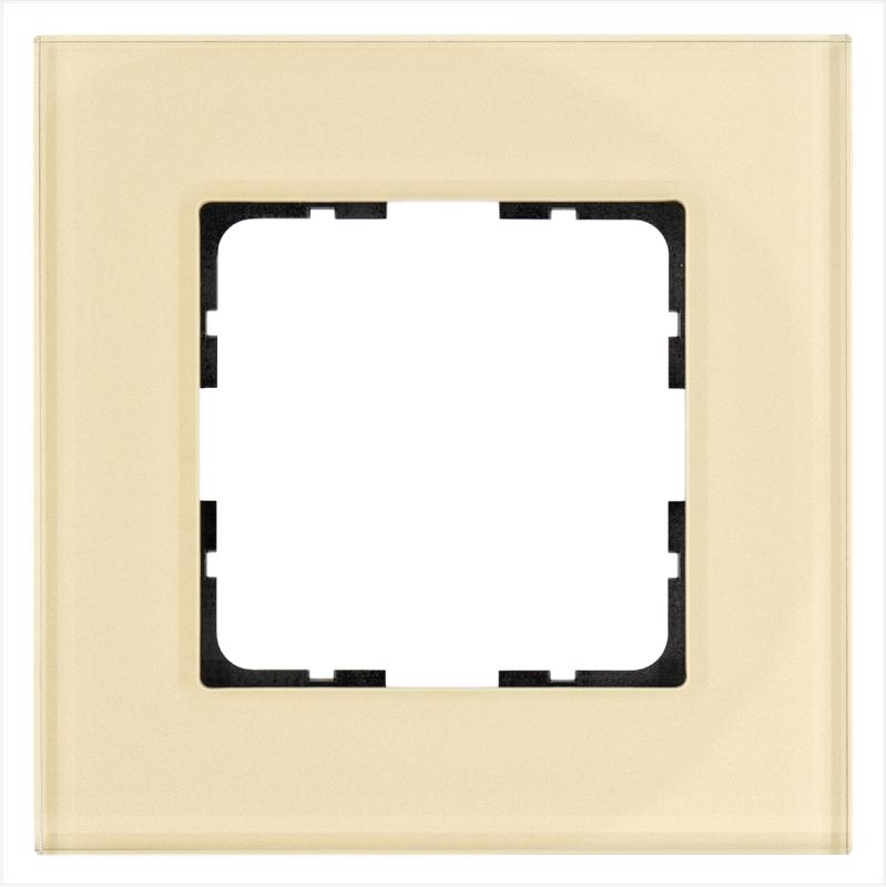 Рамка 1-м G-Glass стекло шампань Champagne Gold Jasmart G1001GG