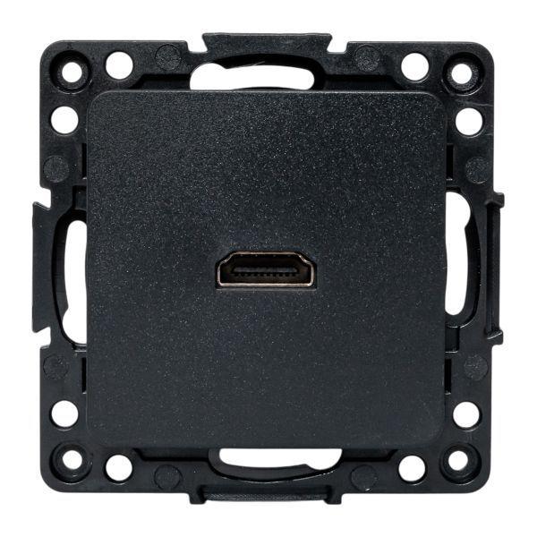 Розетка Стокгольм HDMI механизм черн. EKF EZA00-327-10