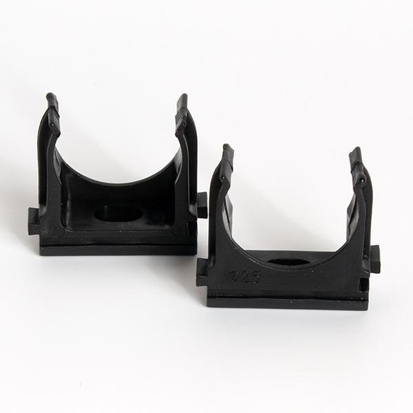 Держатель для труб (клипса) d25мм черн. (уп.100шт) TOKOV ELECTRIC TKE-LC-25-C05/100