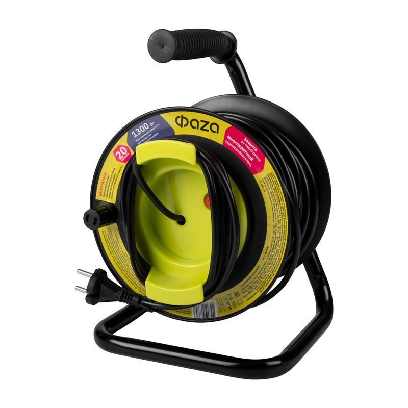 Удлинитель на катушке 1х20м CR-01-2000 ФАZА 5063747