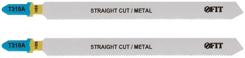 Полотно пометаллу HSS фрезерованные волнистые зубья 132/106/1.2мм (T318A) (уп.2шт) FIT 40911