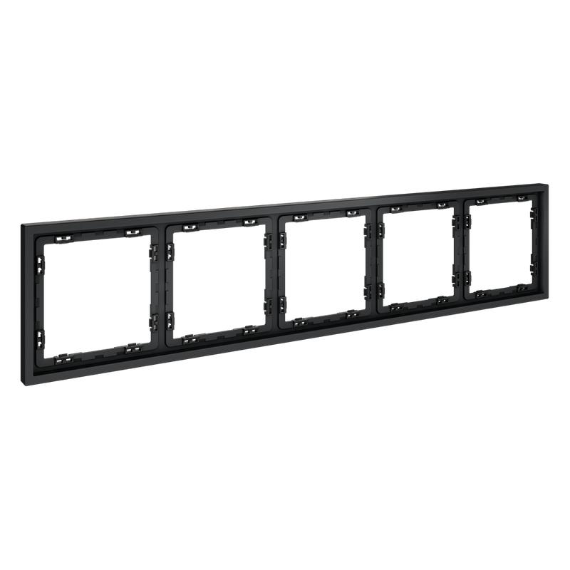 Рамка 5-м S70 пластик. графит Voltum VLS100507