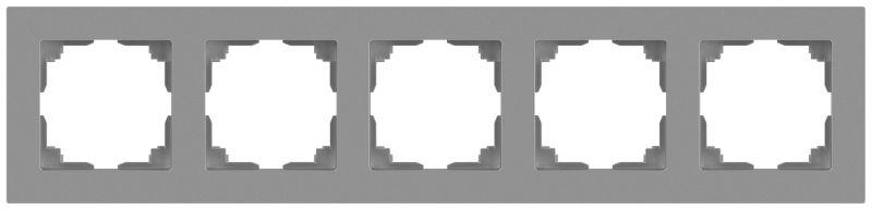 Рамка 5-м СП Accent 6-505-03 алюм. Intro Б0063725