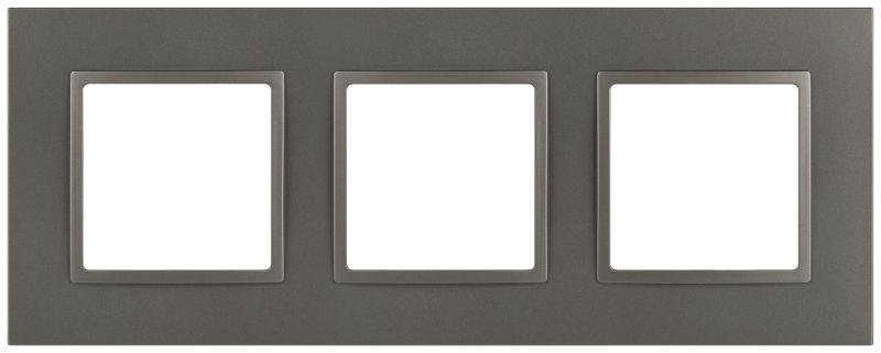 Рамка 3-м Elegance 14-5013-16 Classic для розеток и выключателей титан Эра Б0065827