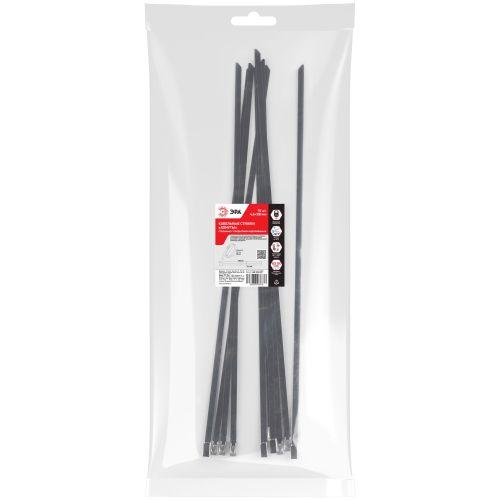 Хомут кабельный 4.6х300 с полимер. покрытием сталь AISI 304 NO-225-257 (уп.10шт) Эра Б0066317