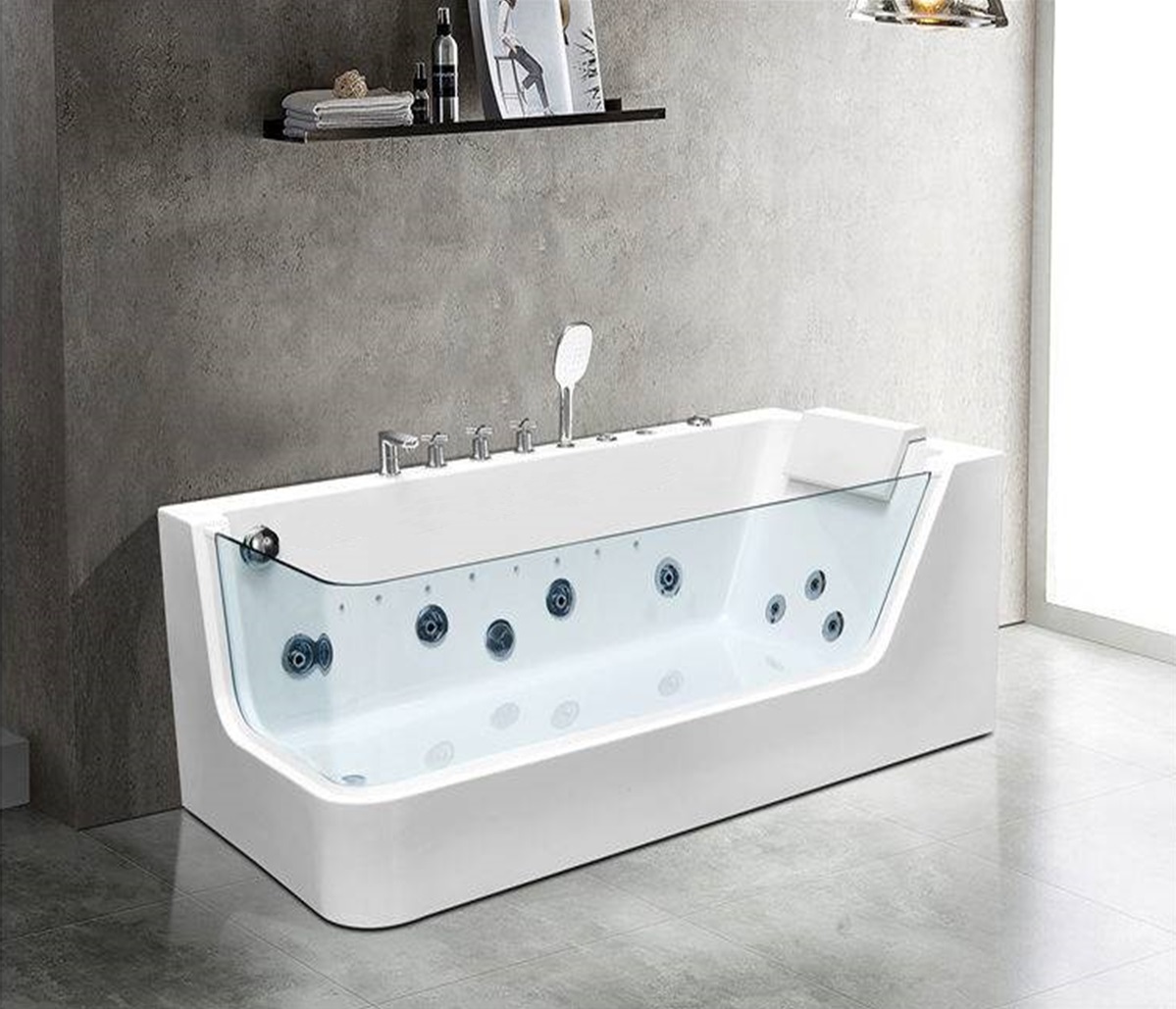 Ванна C-494-17R акриловая гидромассажная Ceruttispa (1700x800x580)