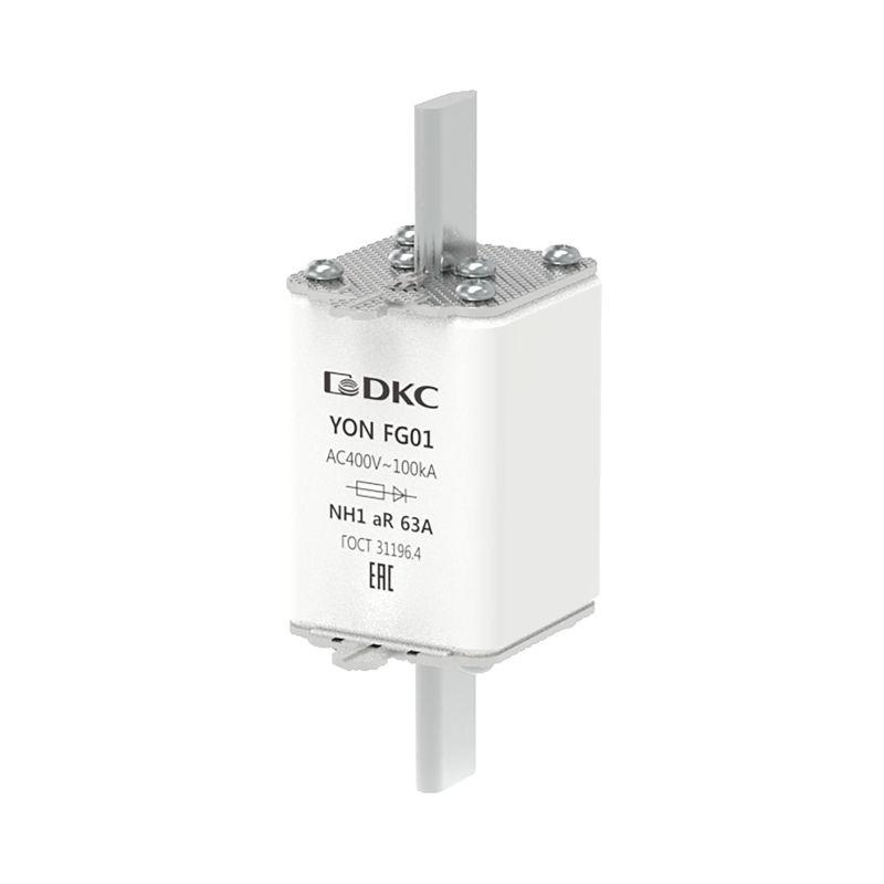 Предохранитель YON ножевого типа FG1 63А 400В хар-ка aR DKC 1FG01-0063-400V-AR